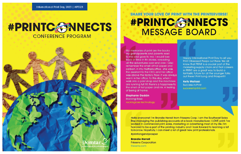 Print Connects Magazine Conference Program and Message Board